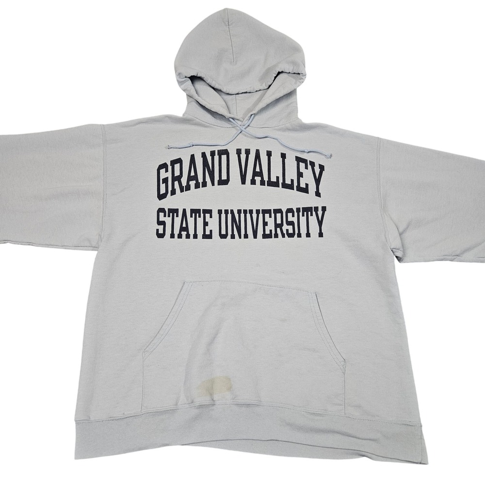 Grand Valley State University Hoodie L Y2K Champion Grunge Collegiate Blue